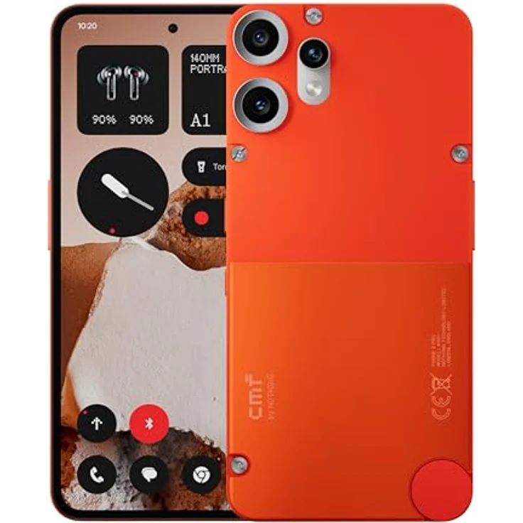 CMF BY NOTHING Phone 2 Pro, 128GB 5G Smartphone mit 50MP Kamera und 20x Zoom, 6,77" FHD+ AMOLED Display mit 120Hz, 5000mAh Akku, Nothing OS 3.2 – Orange – Bild 1