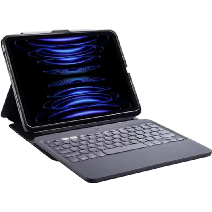 ZAGG Pro Keys 2, QWERTZ Tastatur für iPad Air 11 (M2), Schwarz, mit Hintergrundbeleuchtung und abnehmbarer Tastatur – Bild 1