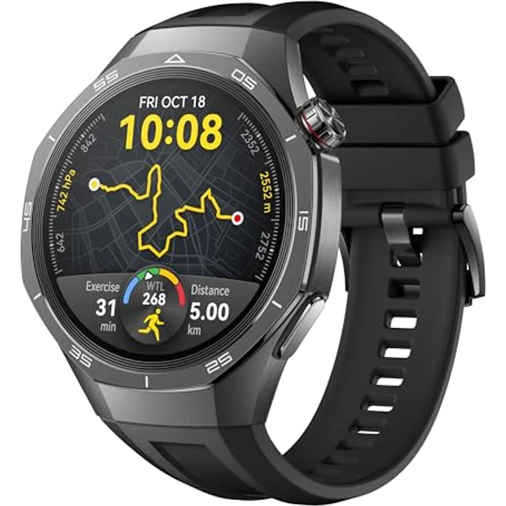 HUAWEI Watch GT 5 Pro 46mm Smartwatch, scharfkantiges Design, Pro-Level-Sportuhr, Gesundheits-Tracking, EKG-Überwachung, bis zu 14 Tage Akkulaufzeit, GPS, Bluetooth-Anruf, iOS&Android-kompatibel, – Bild 3