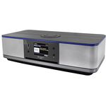 Soundmaster Highline ICD2023SW Stereoanlage Internetradio WLAN 2,4/5 GHz LED Ambientebeleuchung DAB+ Bluetooth CD-Player USB MP3 APP Farbdisplay Wecker