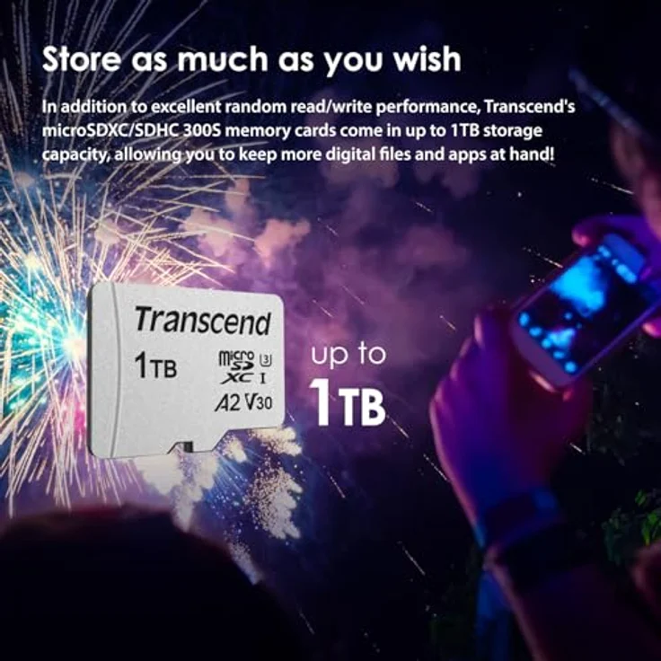 Transcend Highspeed 16GB  micro SDXC-SDHC Speicherkarte (für Smartphones, etc. und Digitalkameras) - Class 10, UHS-I – TS16GUSD300S-AE (mit Adapter) – Bild 9