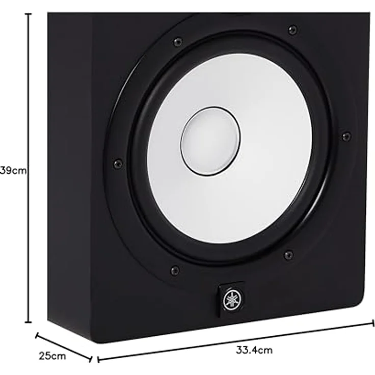 Yamaha HS 8, Referenz-Studio-Monitor-Lautsprecher mit 8" Konus-Tieftöner und 1"-Kalottenhochtöner, Bi-Amping, schwarz – Bild 3