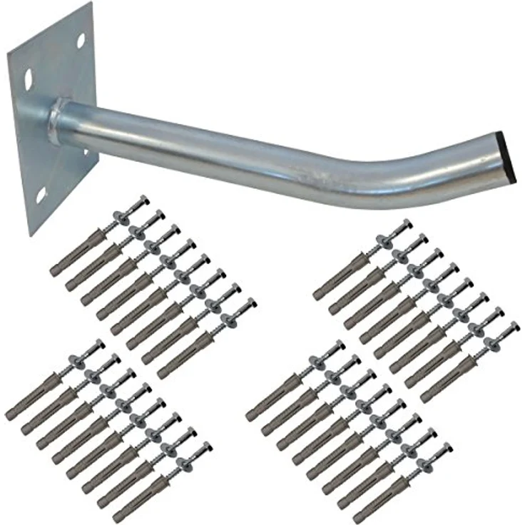 Premium X 8x Autoreifen Wandhalter, 35cm Reifenhalter aus Stahl mit 50kg Traglast inklusive Montage-Schraubensatz – Bild 2