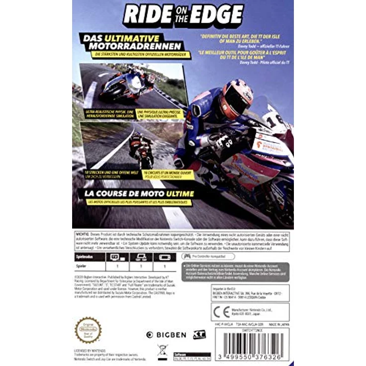 TT - Isle of Man 2 - Ride on the Edge (Switch) – Bild 2