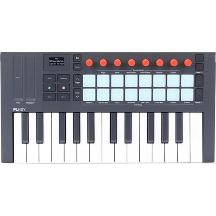 Novation FLkey 2 Mini 25, MIDI-Controller mit 25 Mini-Tasten, Arpeggiator und 16 Pads mit Aftertouch – Bild 7