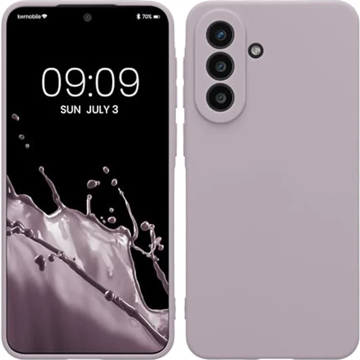 kwmobile Handyhülle für Samsung Galaxy A57 5G - weiches Silikon Case mit rutschfestem und reißfestem Design - Lavendel – Bild 1