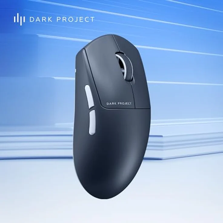 Dark Project Nexus Ultra Wireless Gaming-Maus, Ultra-leicht mit 51 g, 30K DPI, 8K Hz Abtastrate, 6 programmierbare Tasten, bis zu 120 Stunden Akkulaufzeit, Schwarz/Weiß – Bild 3