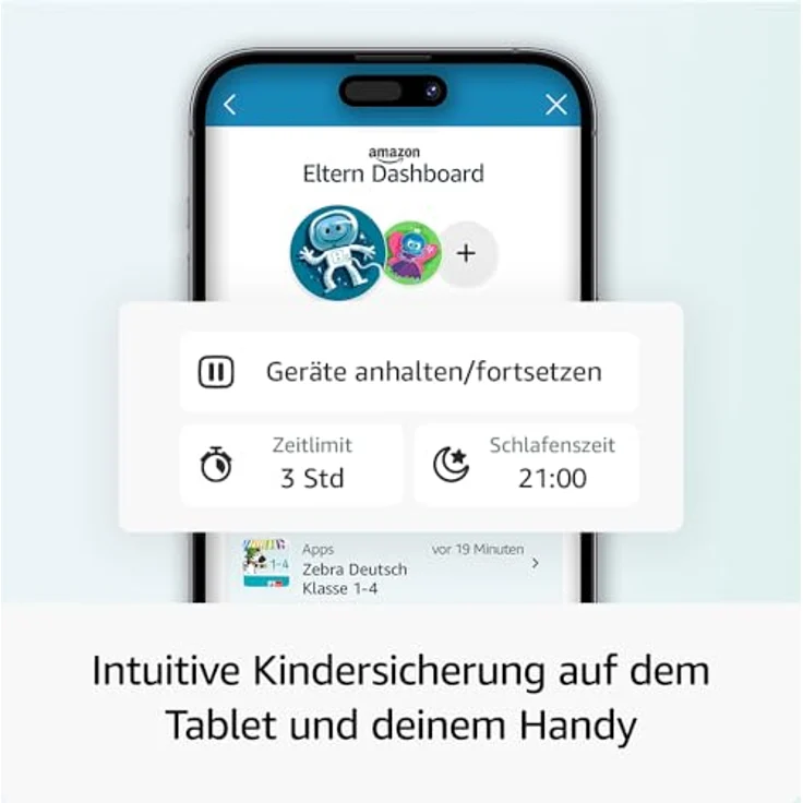 AMAZON Fire HD 10 Kids Pro (2023), Tablet, 32 GB, kindersicher mit Happy Day Design, Schwarz – Bild 5