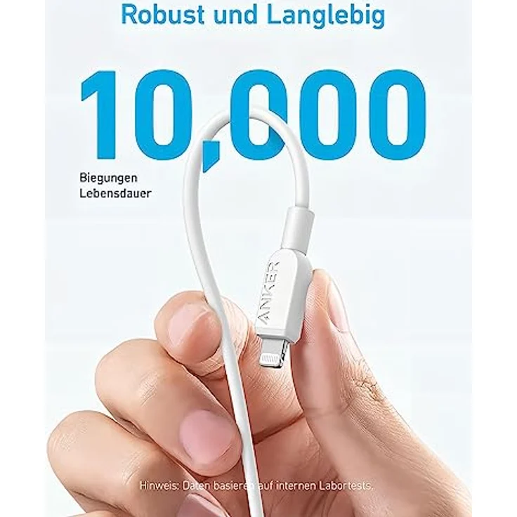 ANKER USB C auf Lightning Kabel, 310 USB-C auf Lightning Ladekabel (90cm), MFi zertifiziert, Schnellladekabel für iPhone 14 Plus 14 14 Pro Max 13 13 Pro 12 11 X XS XR (Ladegerät nicht enthalten) – Bild 3