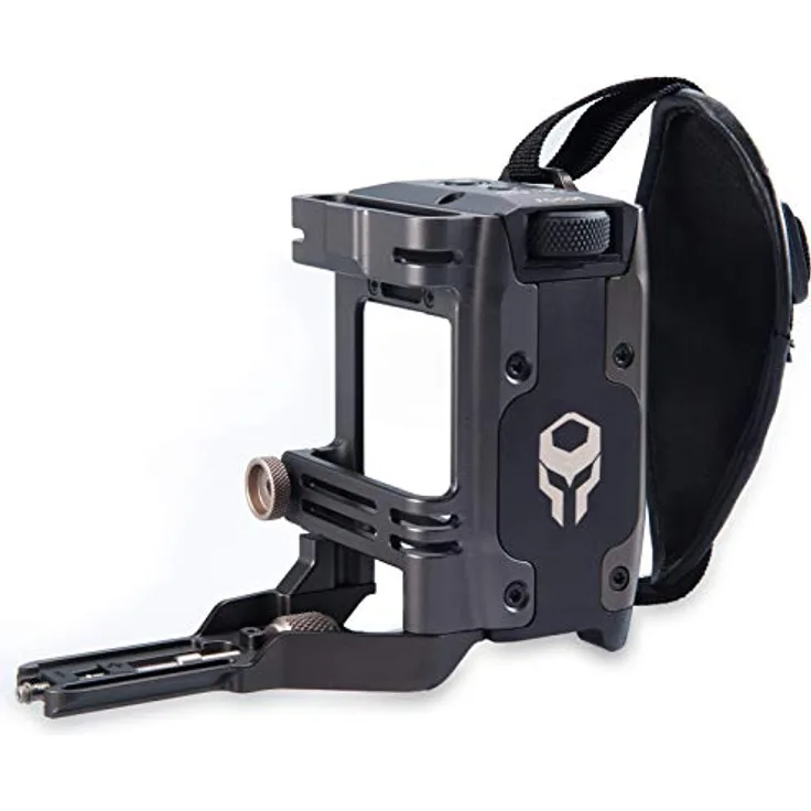 Tilta Side Focus Griff Typ I (F970 Batterie) -Tilta grau Kompatibel mit Nikon Z7 / BMPCC-4K grau TA-SFH1-97-G - Batteriegriff mit zusätzlicher Stabilität und Fokussteuerung