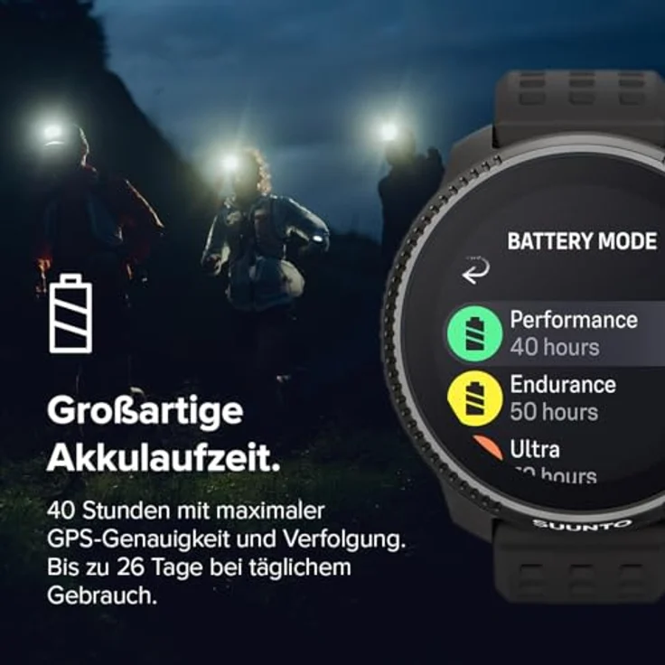 SUUNTO Race Sportuhr - Outdoor Smartwatch, 1,43" Helles AMOLED Display mit Saphirglas, Bequeme Uhrenkrone & Tasten Bedienung, Präzise Zweifrequenz GPS, Lange Akkulaufzeit, 100m Wasserdicht – Bild 4