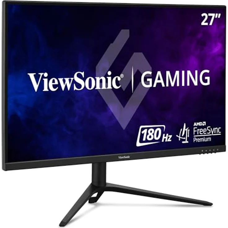 ViewSonic VX2728J 68,6 cm (27 Zoll) Gaming Monitor (Full-HD, IPS, 180 Hz, 1 ms, FreeSync Premium, HDMI, DP, Lautsprecher, Höhenverstellbar) in Schwarz – Bild 1