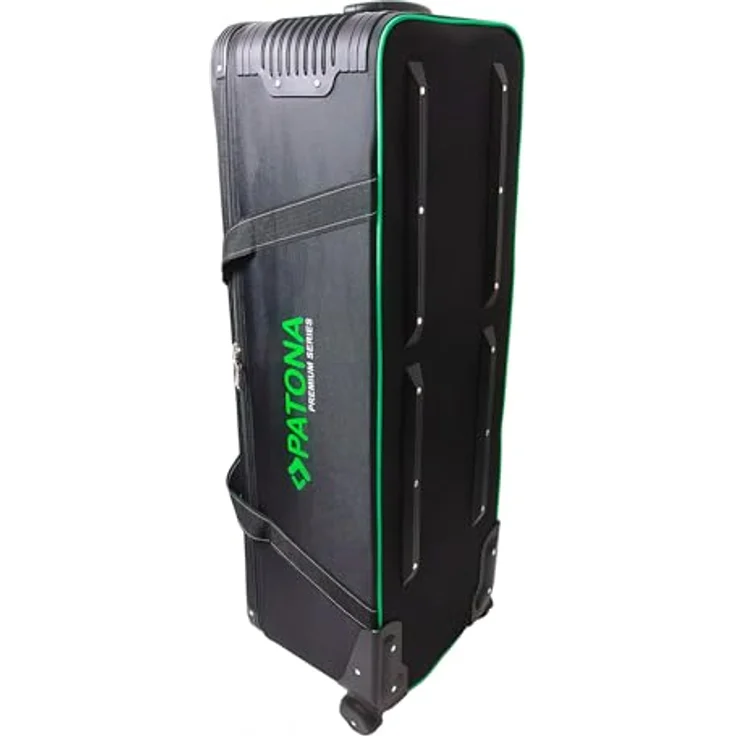 PATONA Premium Rollkoffer für Studioblitze und Zubehör, Nylon schwarz, Innenmaße 100 × 33 × 24 cm, inklusive 4 Klett-Trenner und Bodeneinlage – Bild 5
