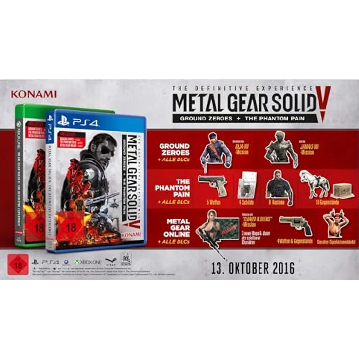 KONAMI Metal Gear Solid V: The Definitive Edition - PS4, mit METAL GEAR SOLID V: GROUND ZEROES und METAL GEAR SOLID V: THE PHANTOM PAIN - fesselnde Story und umfangreiches Gameplay, in PS4-Games – Bild 2