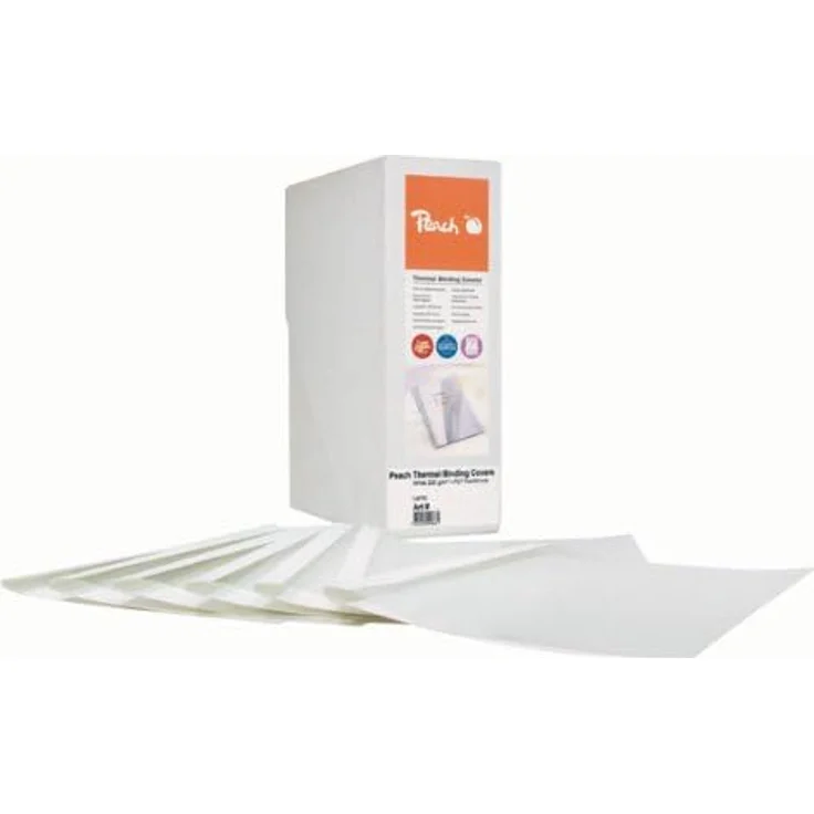 Peach PBT406-07 Thermobindemappe, A4, 100 Blätter, 80 g/m², 80 Stück, weiß – Bild 3