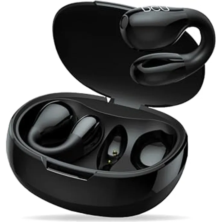 DCU Tecnologic 34152060, Kabellose Kopfhörer mit Bluetooth 5.3, dualer Verbindung und 30 Stunden Akkulaufzeit, Schwarz