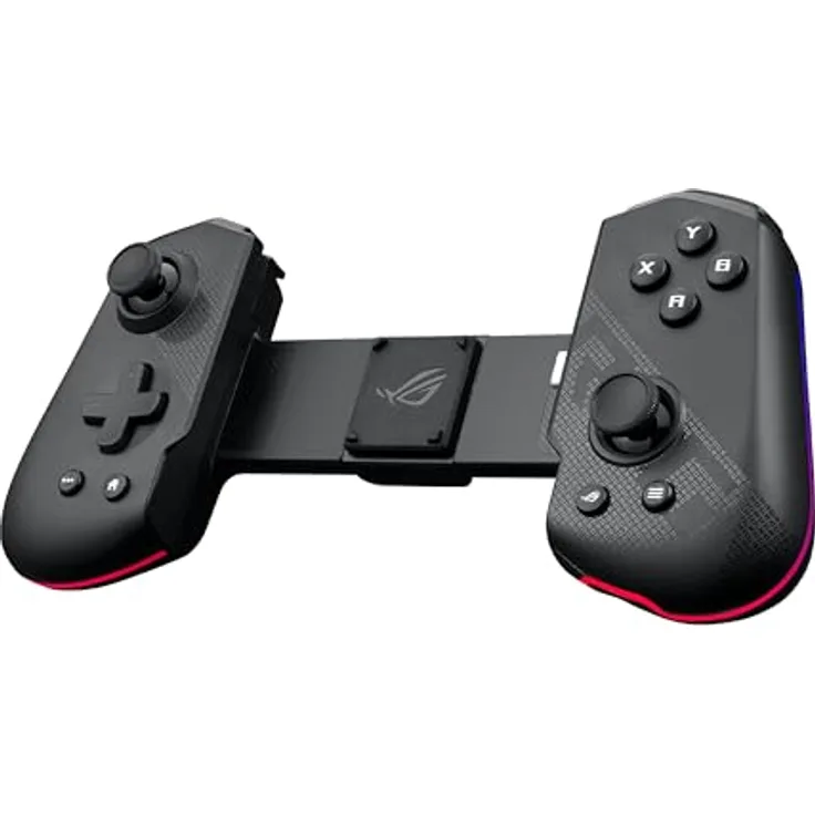 ASUS ROG Tessen Mobile Gaming Controller, Smartphone Controller mit Aura RGB Beleuchtung, 18W Passthrough-Schnellladung