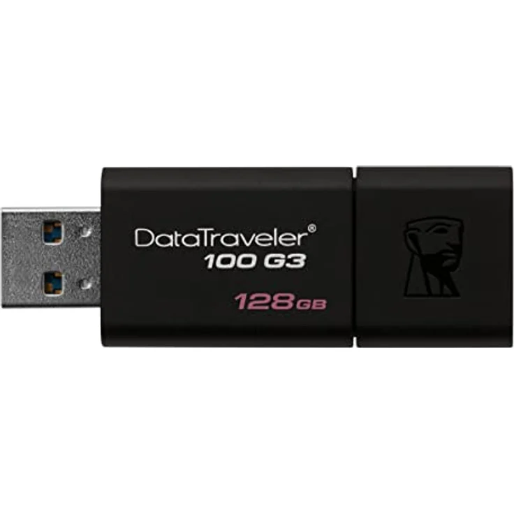 Kingston DT100G3-128GB DataTraveler 100 G3, USB 3.0, 3.1 Flash Drive, 128 GB, schwarz – Bild 3