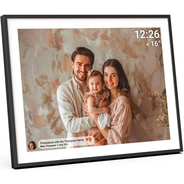 Denver Frameo PFF-1970 (19", 1280 x 1024 Pixel), Digitaler Bilderrahmen, Schwarz mit Wi-Fi und 32 GB Flash-Speicher