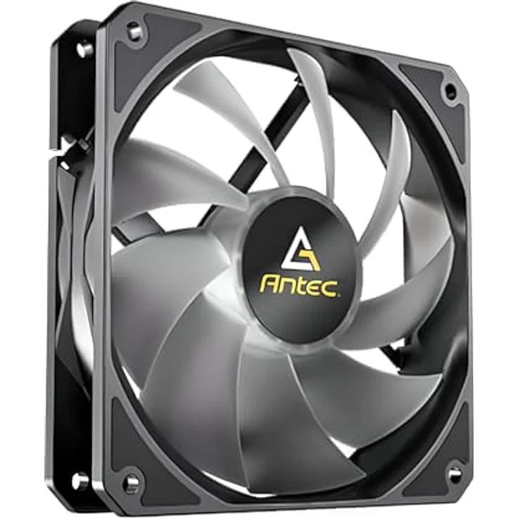 Antec P12 PWM ARGB, 120 mm Gehäuselüfter mit adressierbarem RGB, PWM-Steuerung und 60,63 CFM Luftstrom, leise mit Anti-Vibrationspads – Bild 5