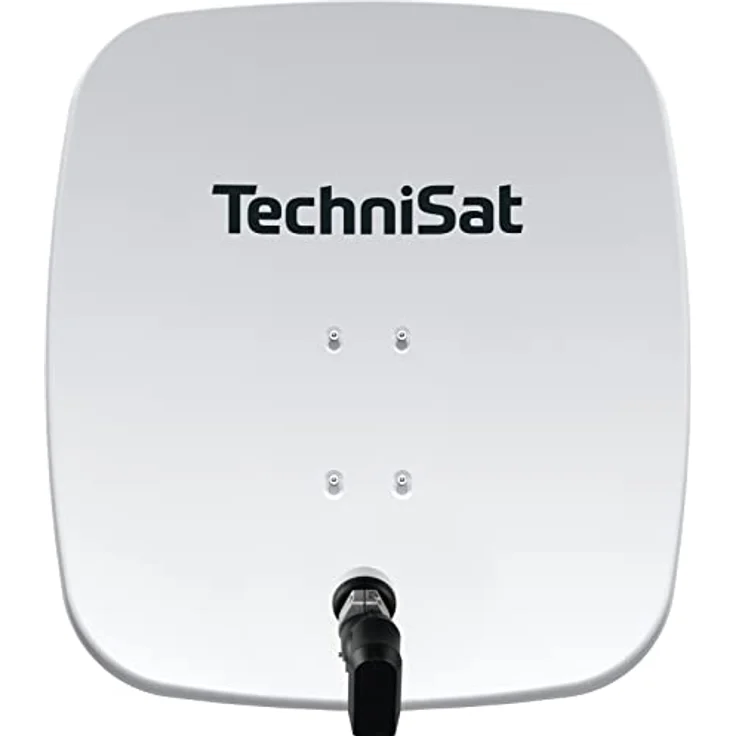 TechniSat SATMAN 65 PLUS - Satellitenschüssel für 2 Teilnehmer (65 cm Sat Spiegel mit Masthalterung und 40mm Universal-Twin-LNB) polarweiß – Bild 3