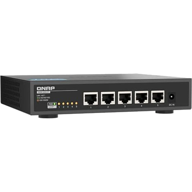 QNAP QSW-3205-5T, 5-Port 10GbE Switch, Plug & Play Unmanaged, Fanless – Bild 6