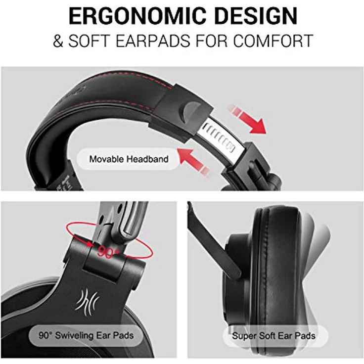 OneOdio A71M schwarz Headset exzellente Klangqualität High-Resolution Kopfhörer – Bild 5