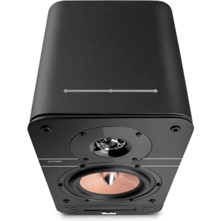 Teufel Ultima 25 AKTIV - Aktives Regallautsprecher - Paar mit integriertem AV-Receiver, Dolby Audio, DAB+ und FM Radio, Bluetooth 5.0 aptX, HDMI ARC CEC, Touch Slider - schwarz – Bild 3
