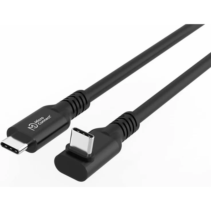 Microconnect MC-USB3.2CC5-FA, 5 m USB C Kabel, USB 3.2 Gen 2x2, 20Gbps Datenübertragung, 100W Schnellladeleistung, Schwarz