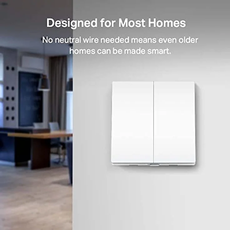 Tapo TP-Link Tapo S220 Smart Lichtschalter, 2-Gang 1-Way, Fernbedienung, Sprachsteuerung über Amazon Alexa oder den Google Assistant, batteriebetrieben [Muss mit Tapo H100 Hub verwendet Werden] – Bild 5