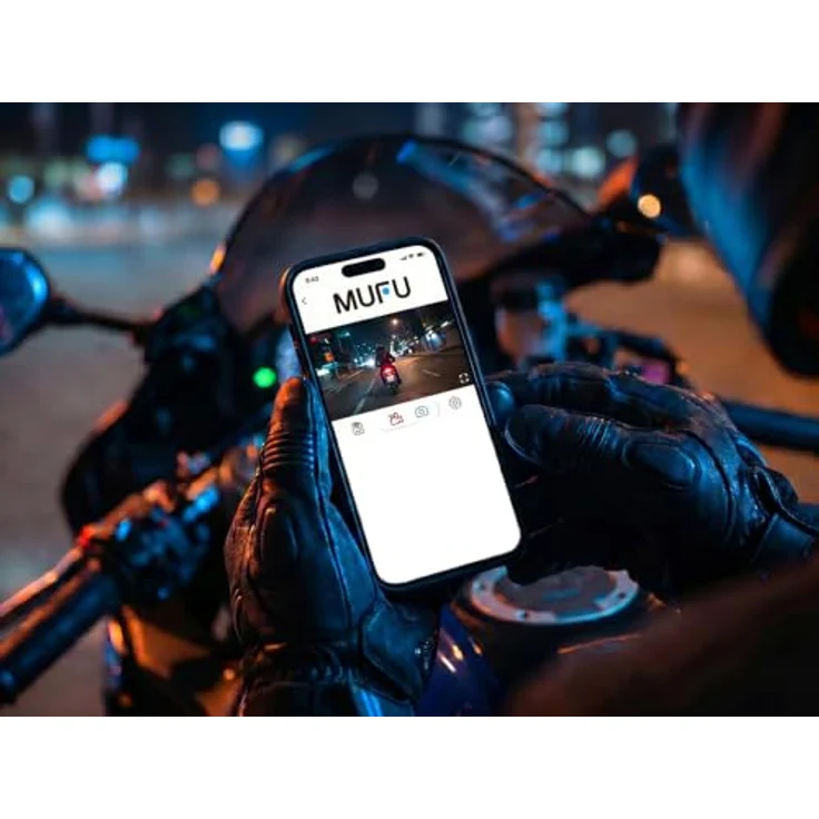 MUFU MOTOCAM V11S, Full HD Action-Kamera für Motorräder mit 7 Stunden Aufnahmezeit und 120° Blickwinkel, wasserdicht IP66 – Bild 7