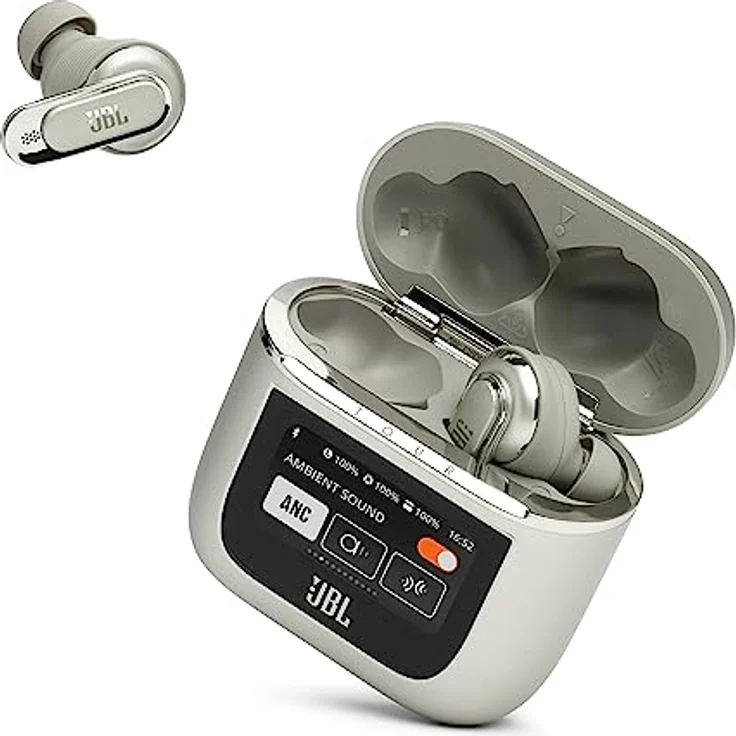JBL Tour Pro 2 – True Wireless In-Ear Kopfhörer – Bluetooth Kopfhörer mit Active Noise Cancelling und Smart Ladecase in Champagner – Bis zu 40 Stunden Wiedergabezeit mit nur Einer Akkuladung – Bild 1