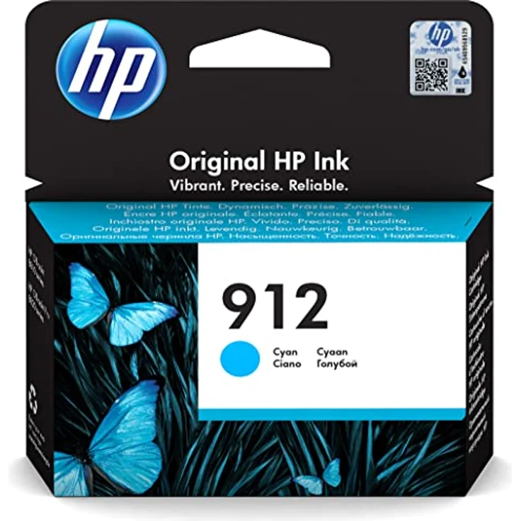 HP 912 - 2.93 ml - Cyan - Original - Tintenpatrone - für Officejet 8012, 8013, 8014, 8015, Officejet Pro 8022, 8024, 8025, 8035 – Bild 1