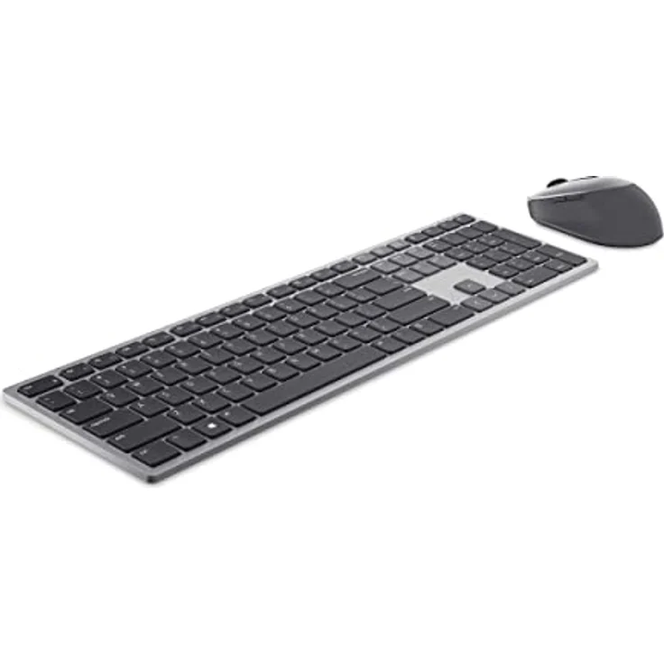 Dell KM7321W Kabellose Tastatur und Maus für UK-Multigeräte (QWERTY), 2,4 GHz, Bluetooth 5.0, 128 Bit AES-Verschlüsselung, 4000 DPI, Grau – Bild 3