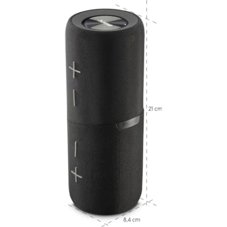 Hama Twin 4.0, 30 W Bluetooth Lautsprecher IP67, teilbar, bis 12 h Laufzeit, schwarz – Bild 8