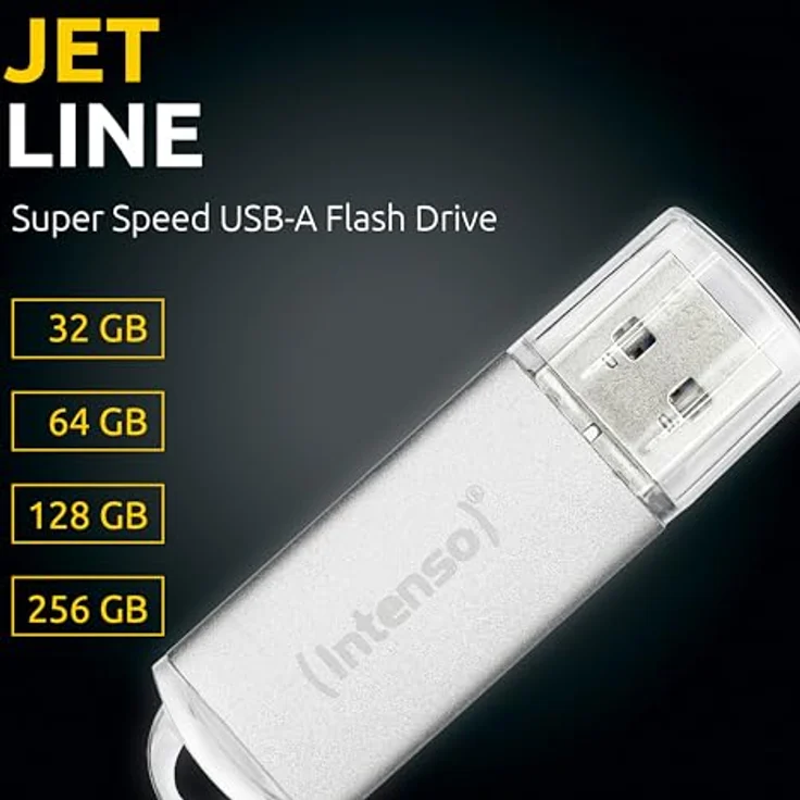 Intenso Jet Line, USB 3.2 Gen 1x1, Super Speed USB-A Stick, 64 GB – Bild 2