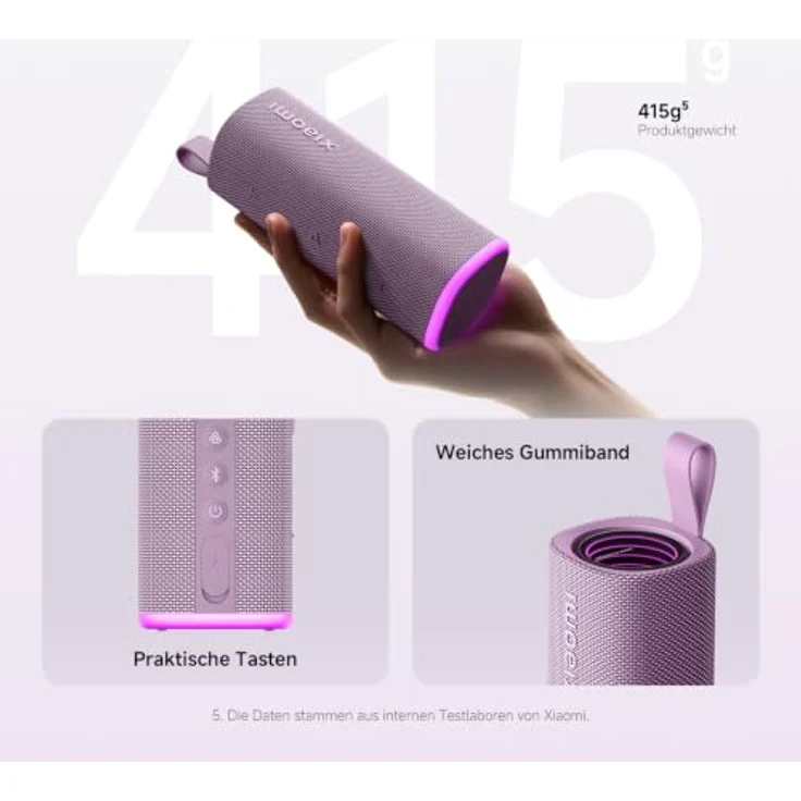 Xiaomi Sound Play, tragbarer Bluetooth-Lautsprecher mit 18 Watt, Schwarz – Bild 6