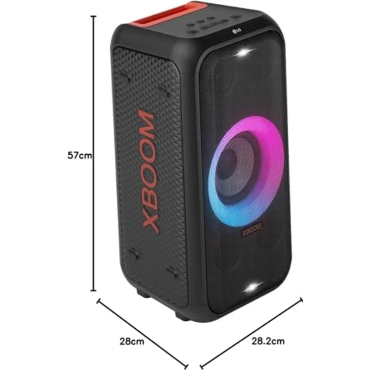 LG XBOOM XL5S Bluetooth Lautsprecher, Schwarz (12 h Akkulaufzeit, Netzbetrieb) – Bild 6