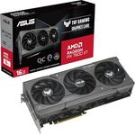 ASUS TUF Gaming Radeon RX 7600 XT OC Edition 16GB GDDR6 Gaming Grafikkarte schwarz (AMD Radeon RX7600XT, PCIe 4.0, 1x HDMI 2.1, 3X DisplayPort 2.1, TUF-RX7600XT-O16G-GAMING)