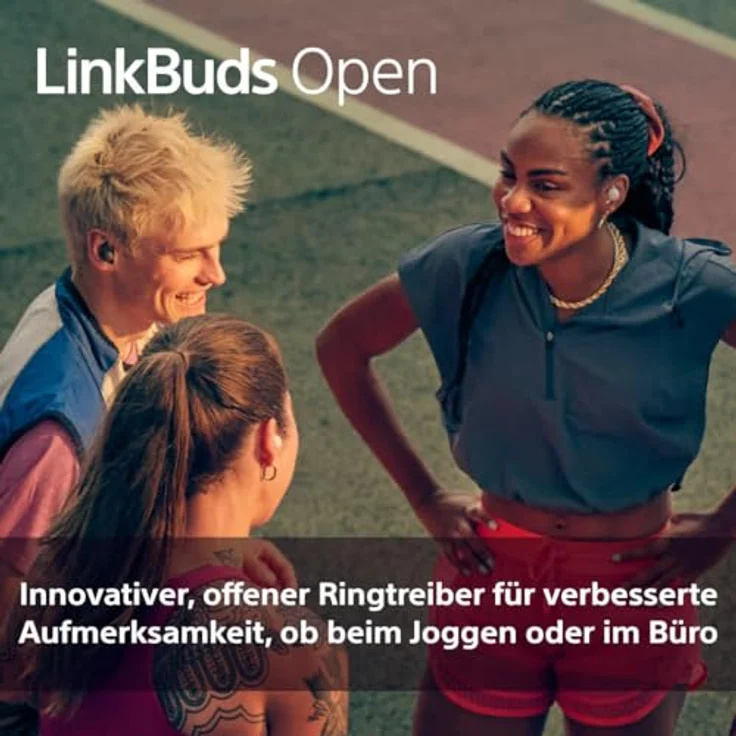 Sony LinkBuds Open – Kabellose Earbuds mit offenem Design, Transparenter Klang, 22h Akku, Schwarz – Bild 3