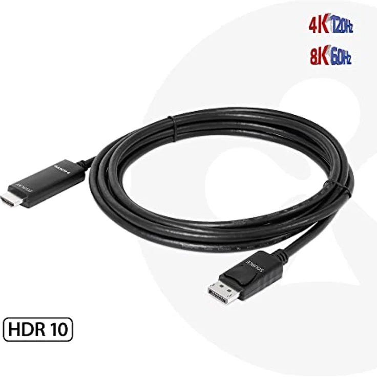 CLUB3D CAC-1087 DisplayPort 1.4 auf HDMI 4K120Hz oder 8K60Hz HDR10 Kabel 3m St./St. – Bild 5