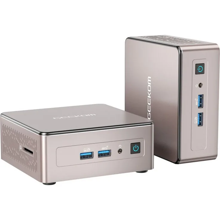 GEEKOM A5 Mini-PC, AMD Ryzen 7 5825U, 8 Kerne, 16 GB RAM, 512 GB SSD, unterstützt bis zu 4 x 4K-Displays, Windows 11