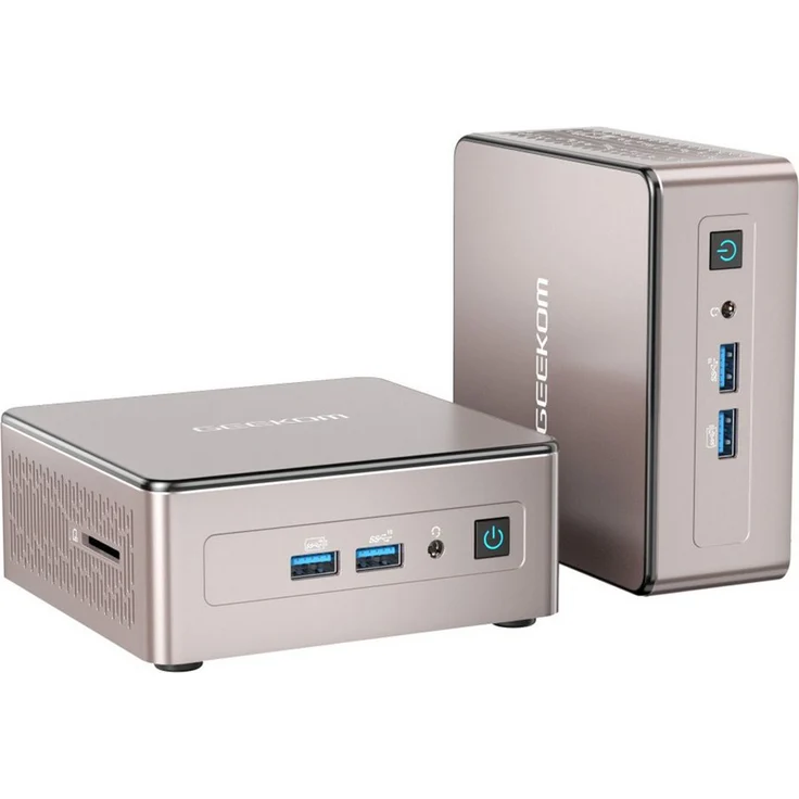 GEEKOM A5 Mini-PC, AMD Ryzen 7 5825U, 8 Kerne, 16 GB RAM, 512 GB SSD, unterstützt bis zu 4 x 4K-Displays, Windows 11