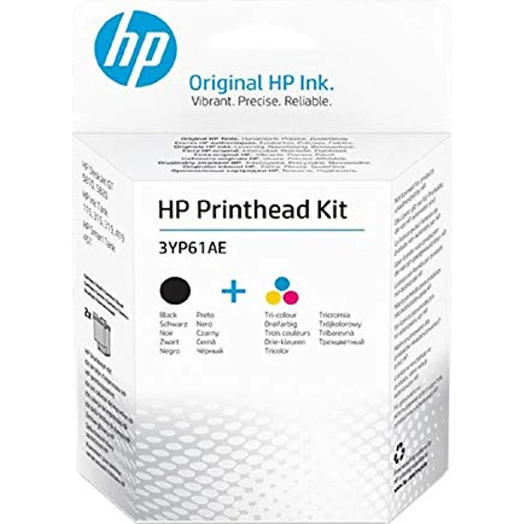 HP 3YP61AE Druckkopf (2) 1x schwarz, 1x Cyan, Magenta, gelb 1620 Seiten – Bild 2