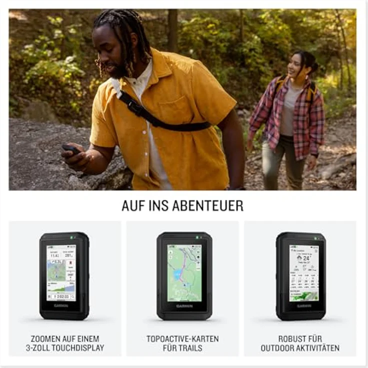 Garmin eTrex Touch, GPS-Handgerät mit 3"-Farb-Touchdisplay, vorinstallierten TopoActive Karten für Europa, 130 Stunden Akkulaufzeit, IP67 wetterfest – Bild 2