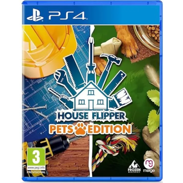 Merge Games House Flipper - Pets Edition (PS4) - Real Estate Simulation Game with Plenty of Work Opportunities