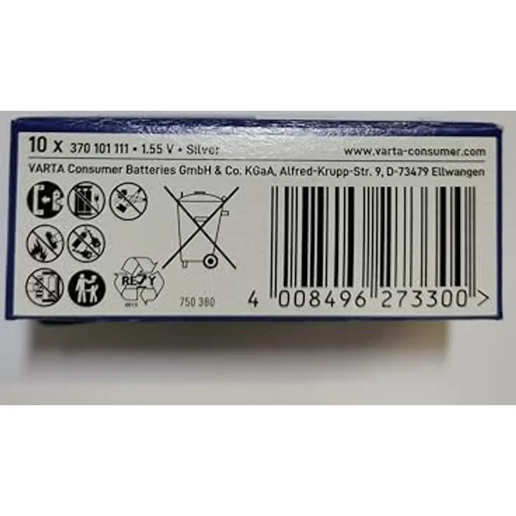 Varta V 370 1,55 V 30 mAh Uhrenzelle – Bild 4