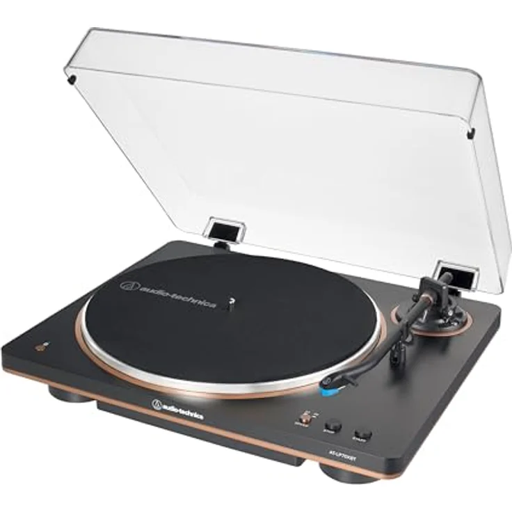 Audio-Technica AT-LP70XBT Vollautomatischer Plattenspieler, kabellos mit Bluetooth aptX, Black/Bronze – Bild 2
