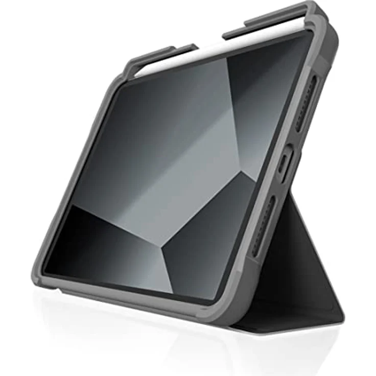 STM Goods Dux Plus Schutzhülle kompatibel mit Apple iPad Mini 7 & 6 - schwarz/transparent, mit Apple Pencil Halterung, Militär Standard, wasserabweisend, Standfunktion, Wake/Sleep – Bild 3
