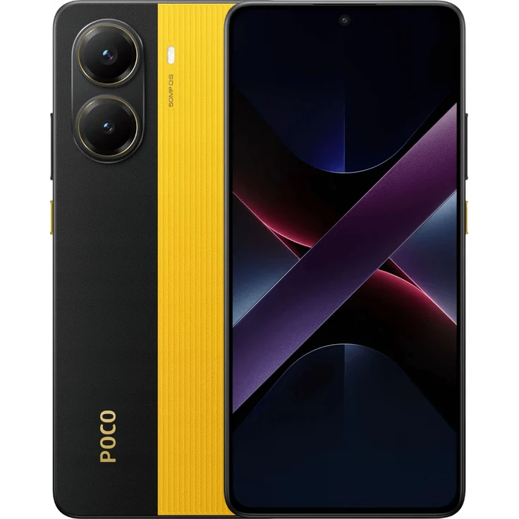 XIAOMI Poco X7 Pro 5G 8GB/256GB Yellow Dual-SIM, MediaTek Deminsity 8400-Ultra, 6000mAh Akku, IP68 wasser- und staubdicht – Bild 1